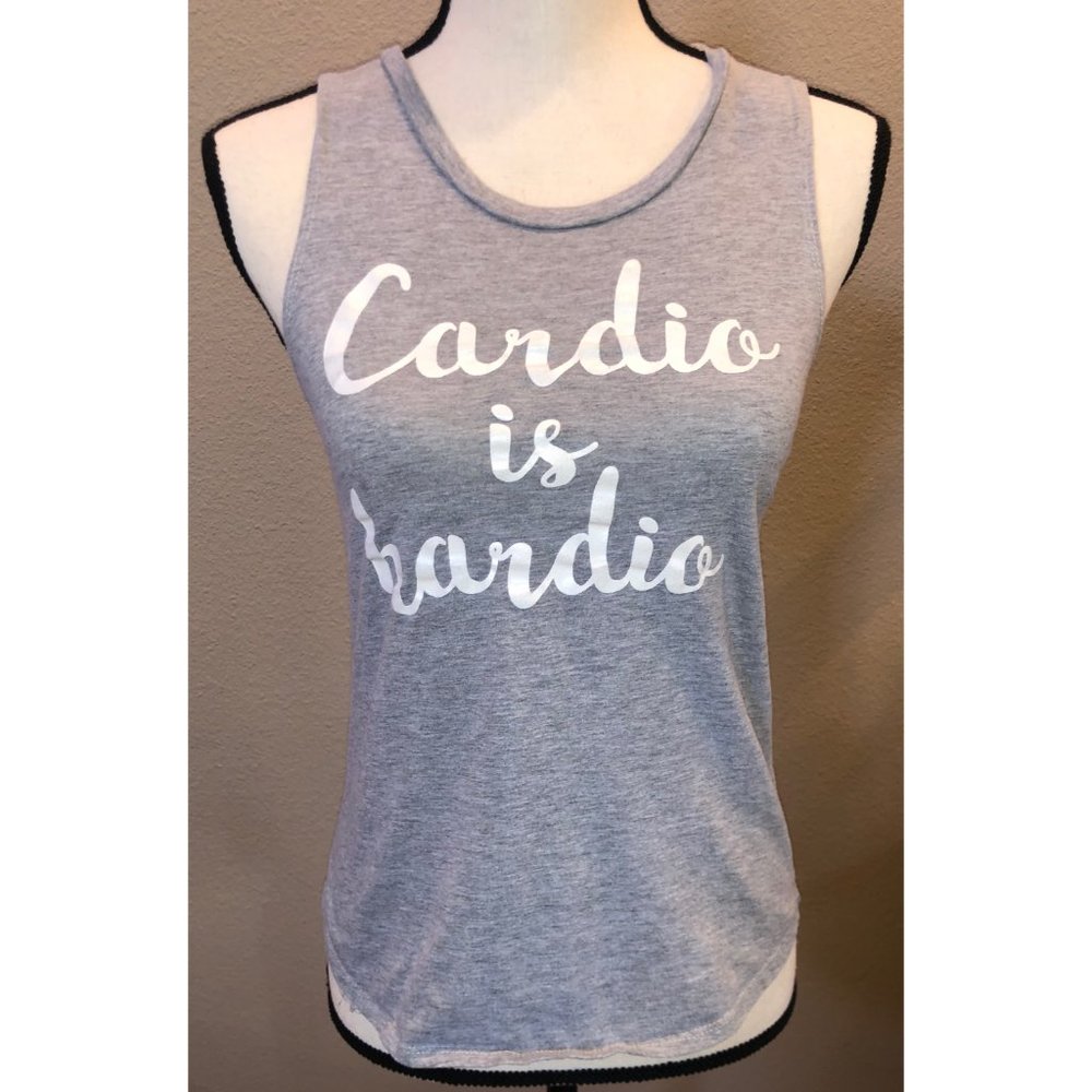 Body Rags "Cardio is Hardio" Tank size Small